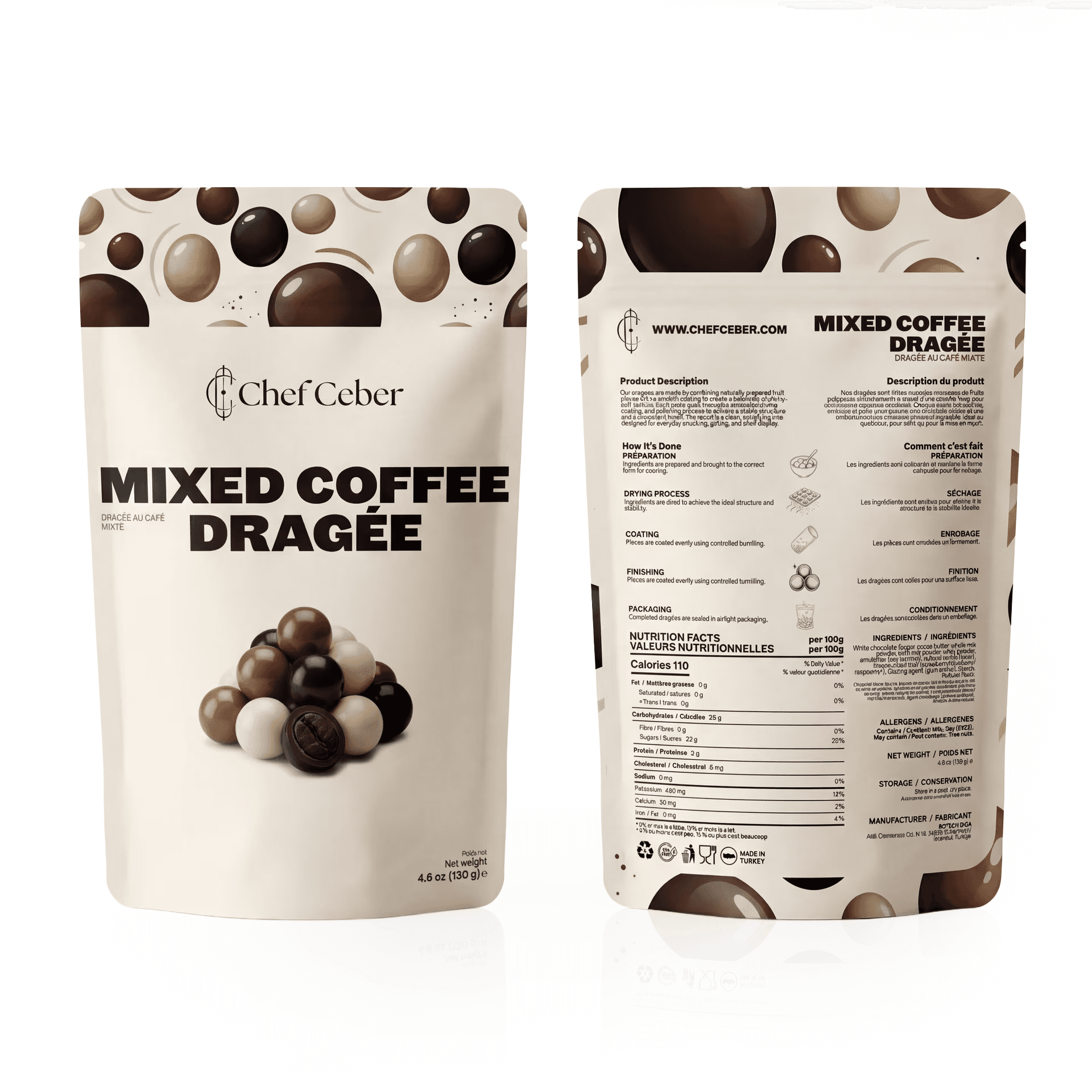 Chef Ceber Mixed Coffee Dragée Mixed Coffee Dragée Chocolate – Image 1