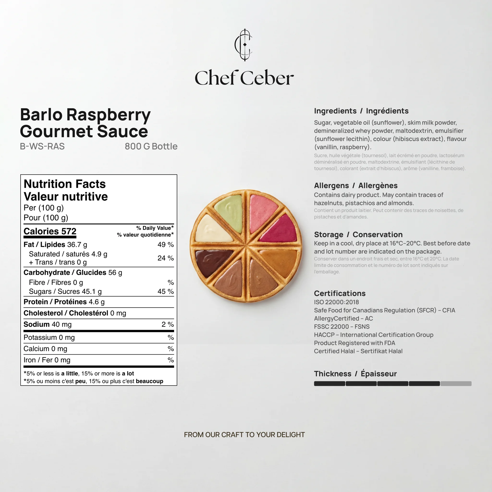 Chef Ceber Raspberry Gourmet Sauce Raspberry Gourmet Sauce Chocolate – Image 5