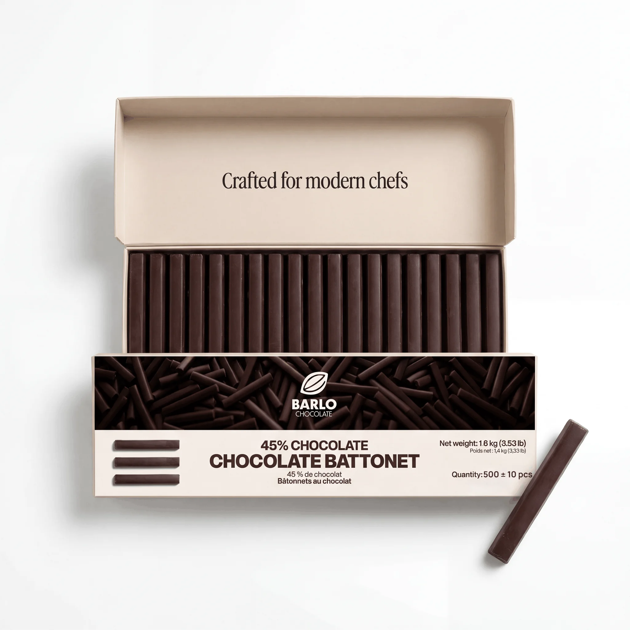 Chef Ceber 45% Chocolate Battonet 45% Chocolate Battonet Chocolate – Image 1