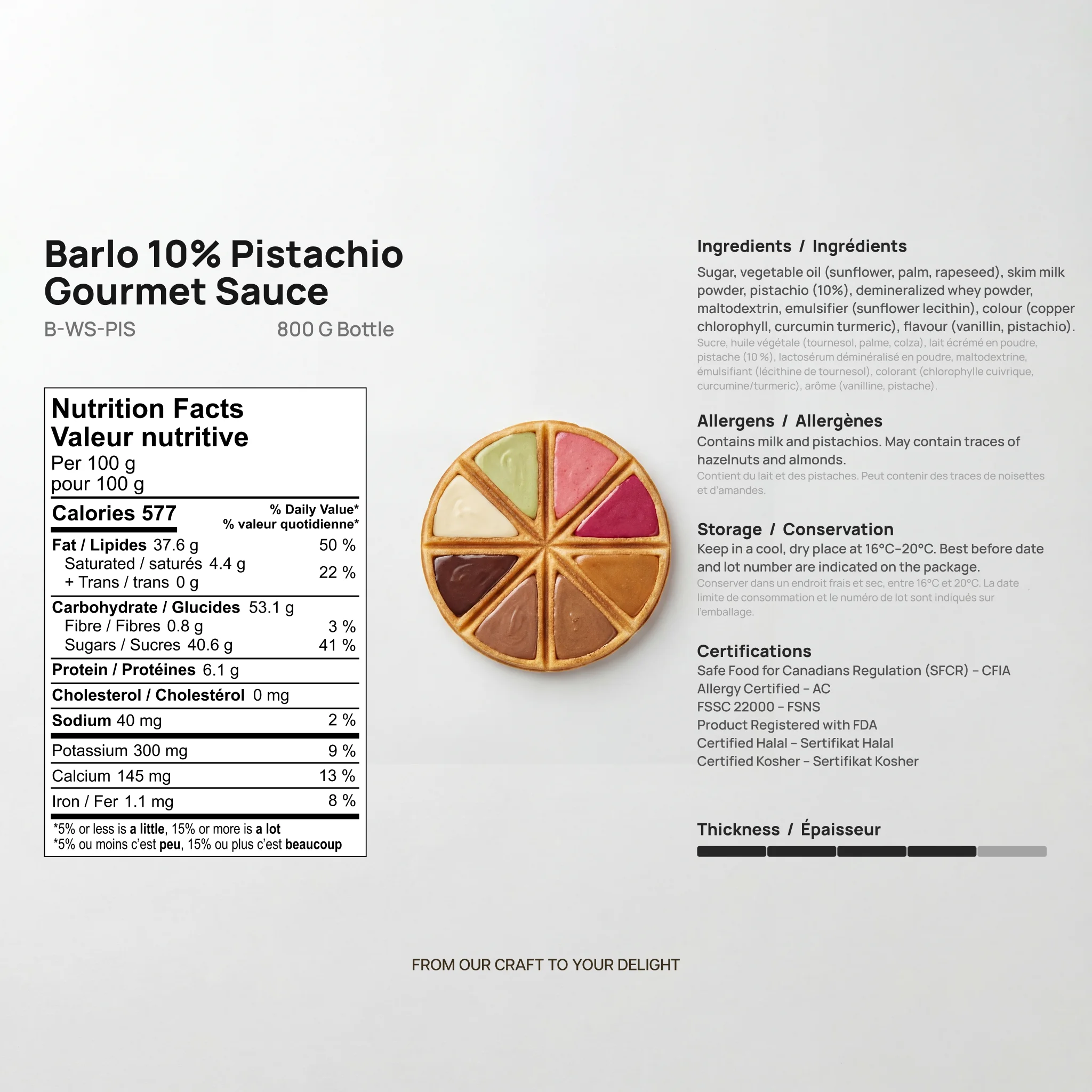 Chef Ceber Premium 10% Pistachio Gourmet Sauce Premium 10% Pistachio Gourmet Sauce Chocolate – Image 6