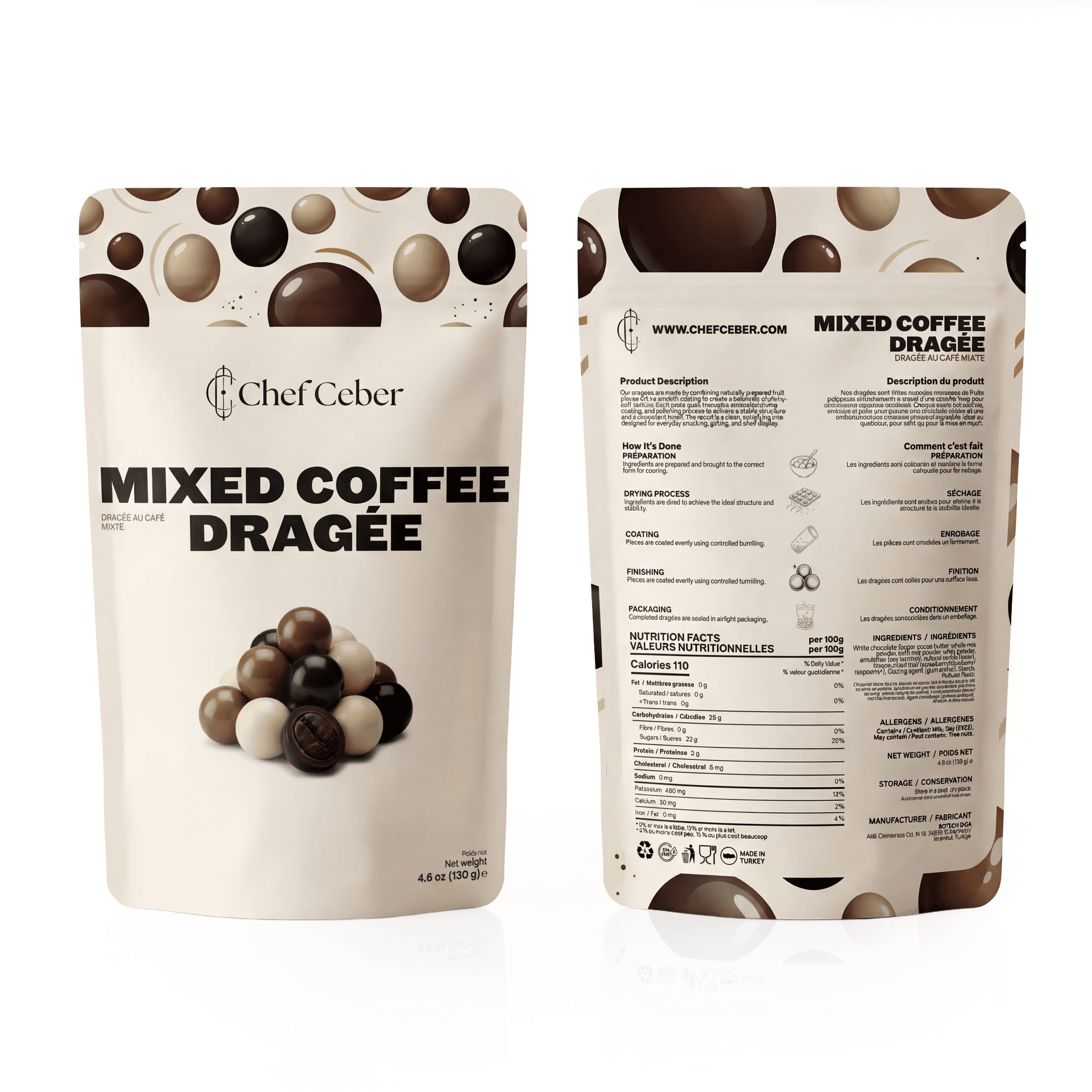 Chef Ceber דרז'ה קפה מעורב דרז'ה קפה מעורב Chocolate – Image 1