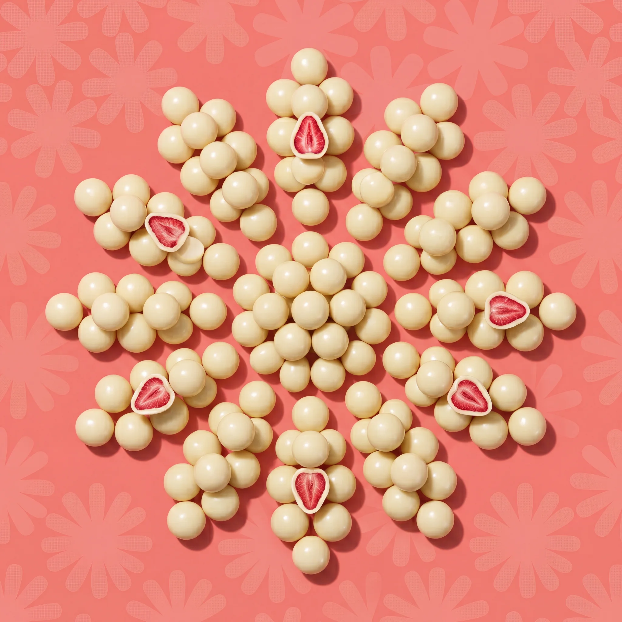 Chef Ceber Vriesgedroogde aardbei omhuld met witte chocolade Vriesgedroogde aardbei omhuld met witte chocolade Chocolate – Image 3