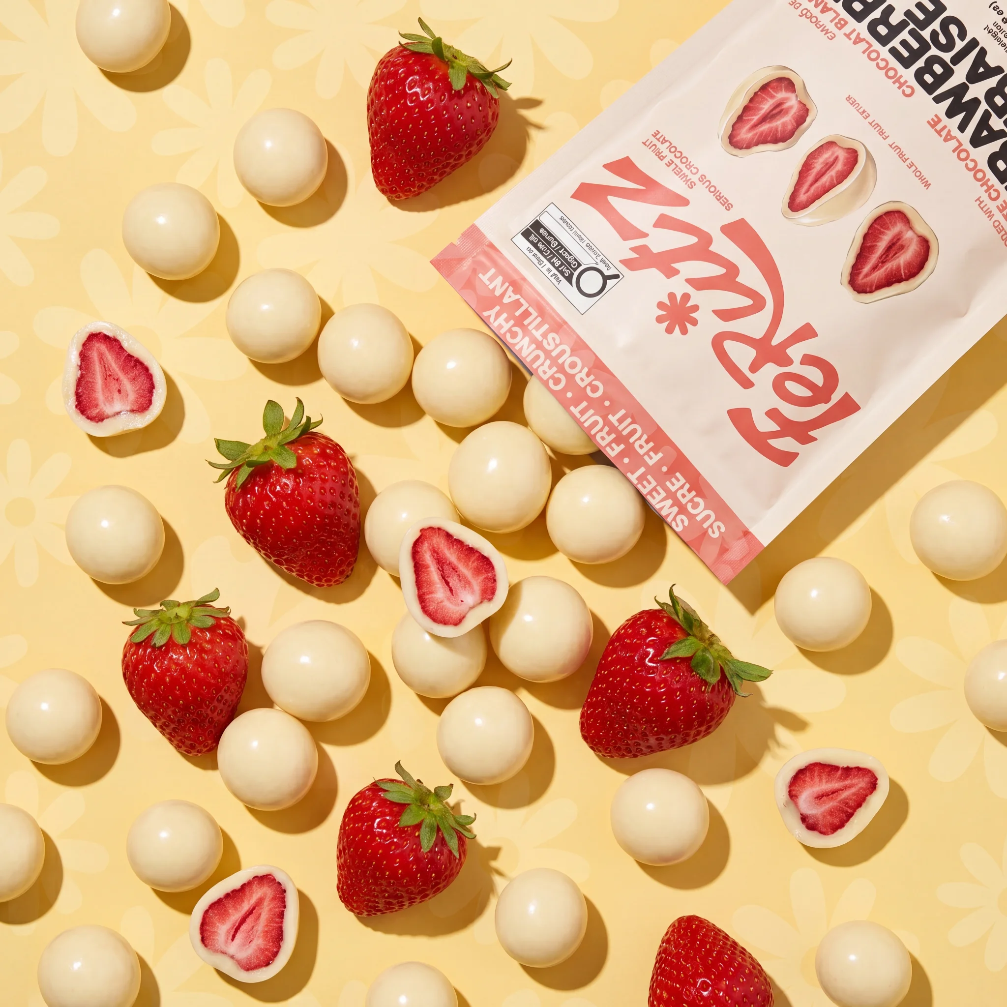 Chef Ceber Vriesgedroogde aardbei omhuld met witte chocolade Vriesgedroogde aardbei omhuld met witte chocolade Chocolate – Image 6
