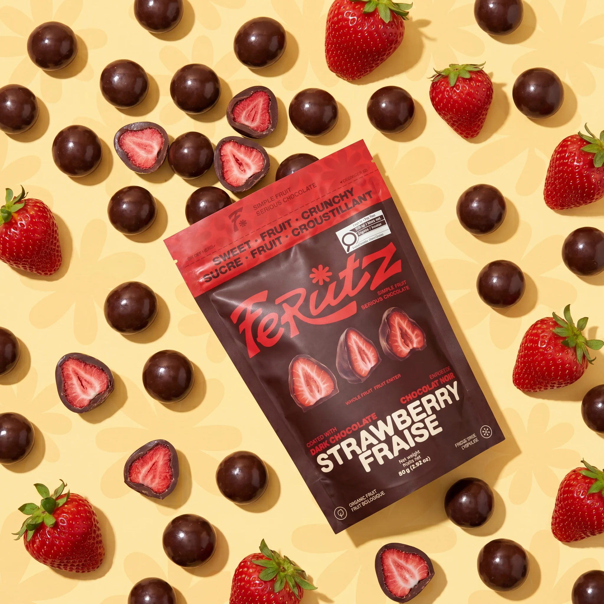 Chef Ceber Dark Chocolate Coated Freeze-Dried Strawberry Dark Chocolate Coated Freeze-Dried Strawberry Chocolate – Image 3