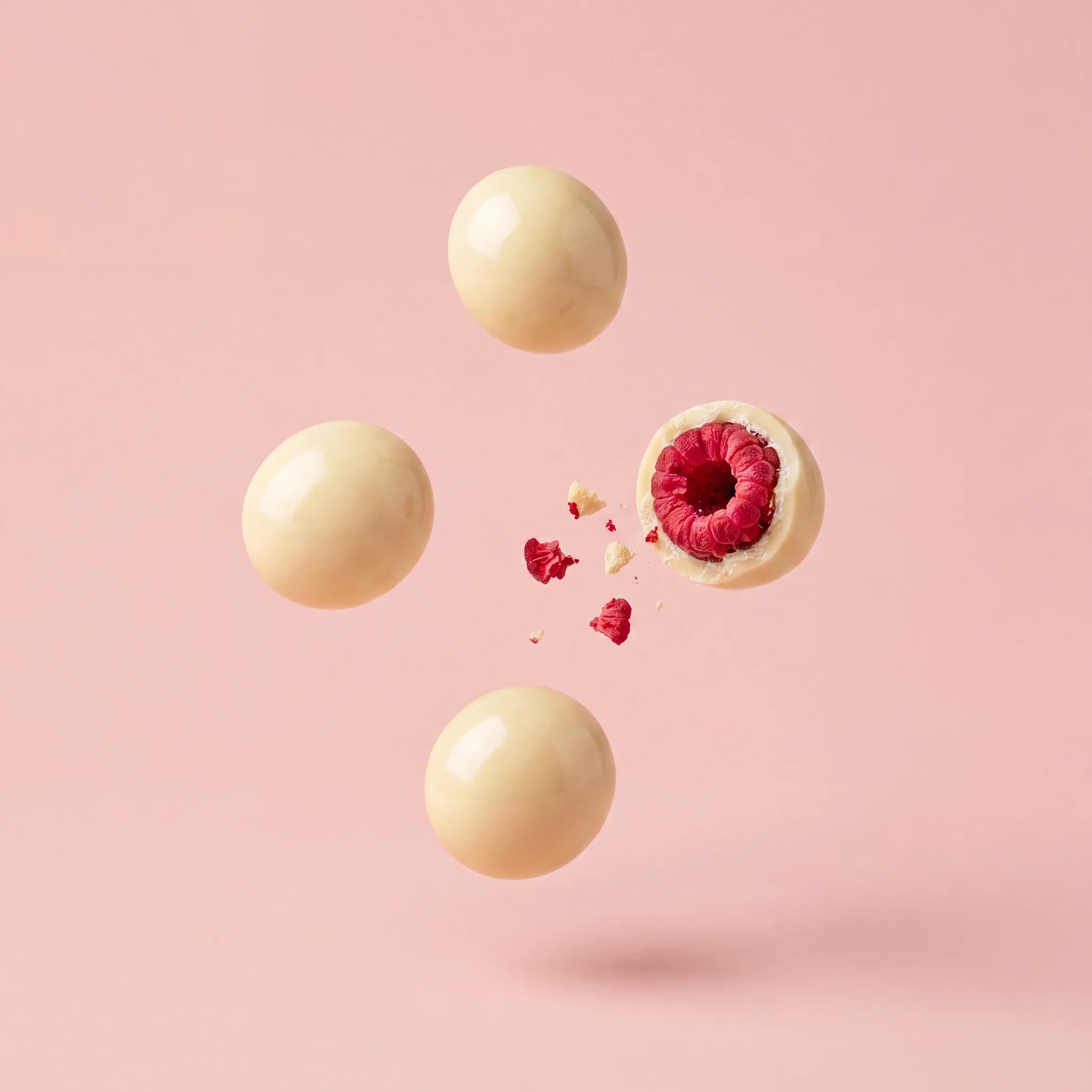 Chef Ceber White Chocolate Coated Freeze-Dried Raspberry White Chocolate Coated Freeze-Dried Raspberry Chocolate – Image 4