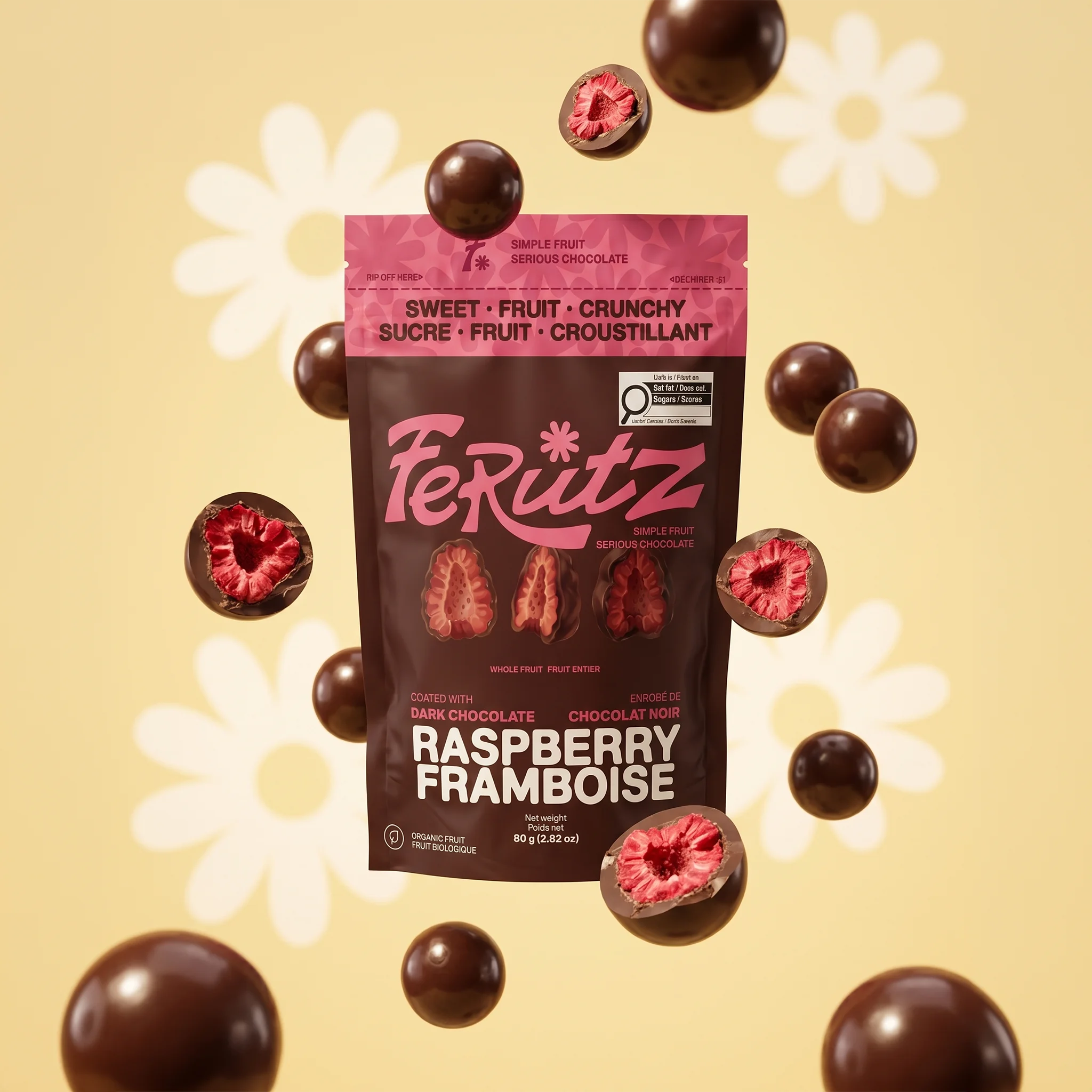 Chef Ceber Dark Chocolate Coated Freeze-Dried Raspberry Dark Chocolate Coated Freeze-Dried Raspberry Chocolate – Image 5