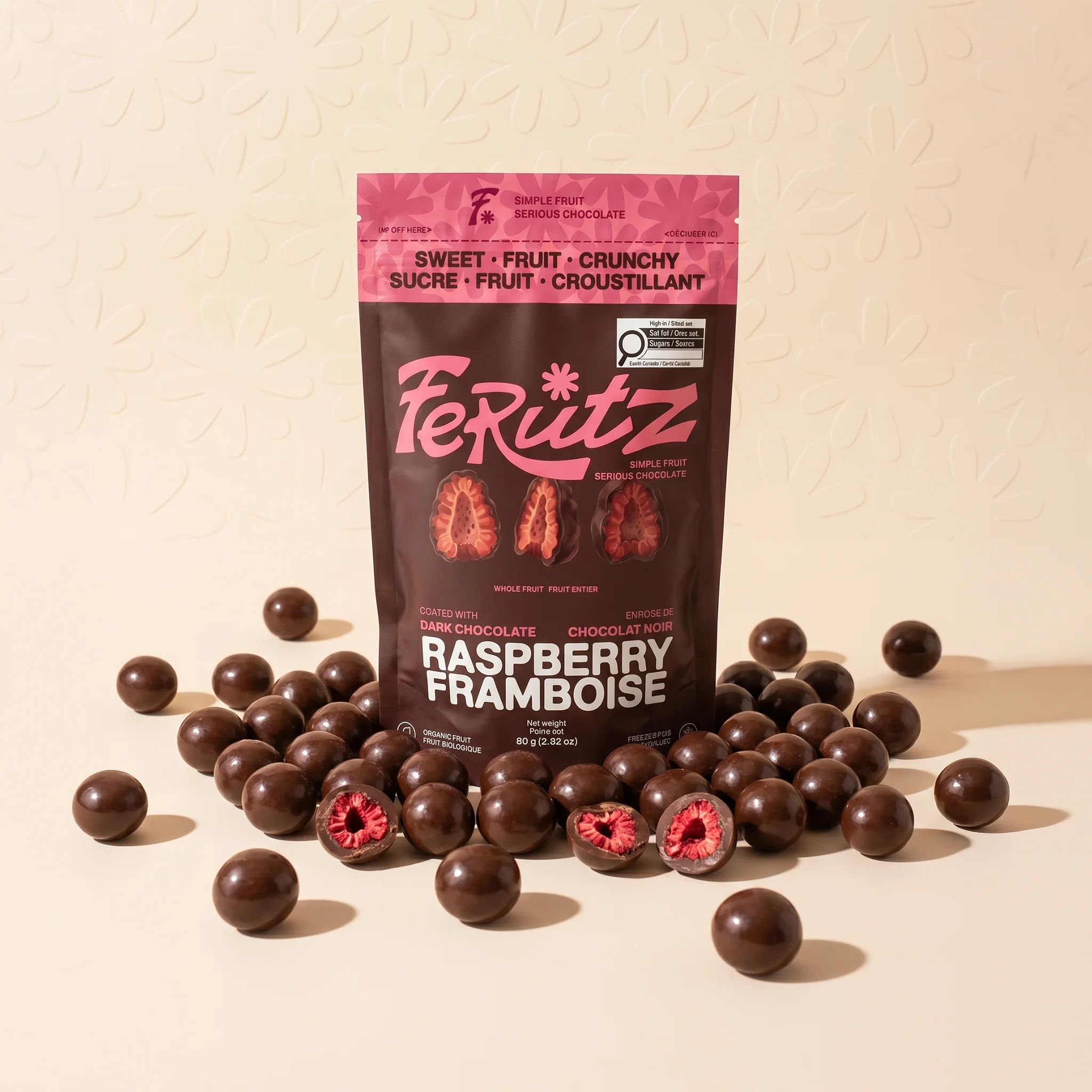 Chef Ceber Dark Chocolate Coated Freeze-Dried Raspberry Dark Chocolate Coated Freeze-Dried Raspberry Chocolate – Image 3