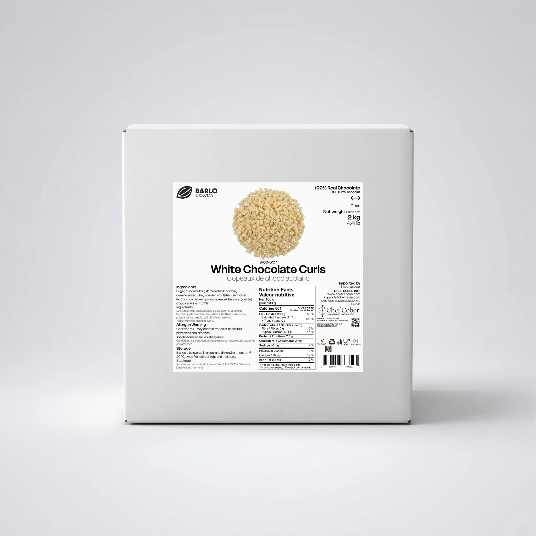 Chef Ceber White Curl White Curl Chocolate – Image 7