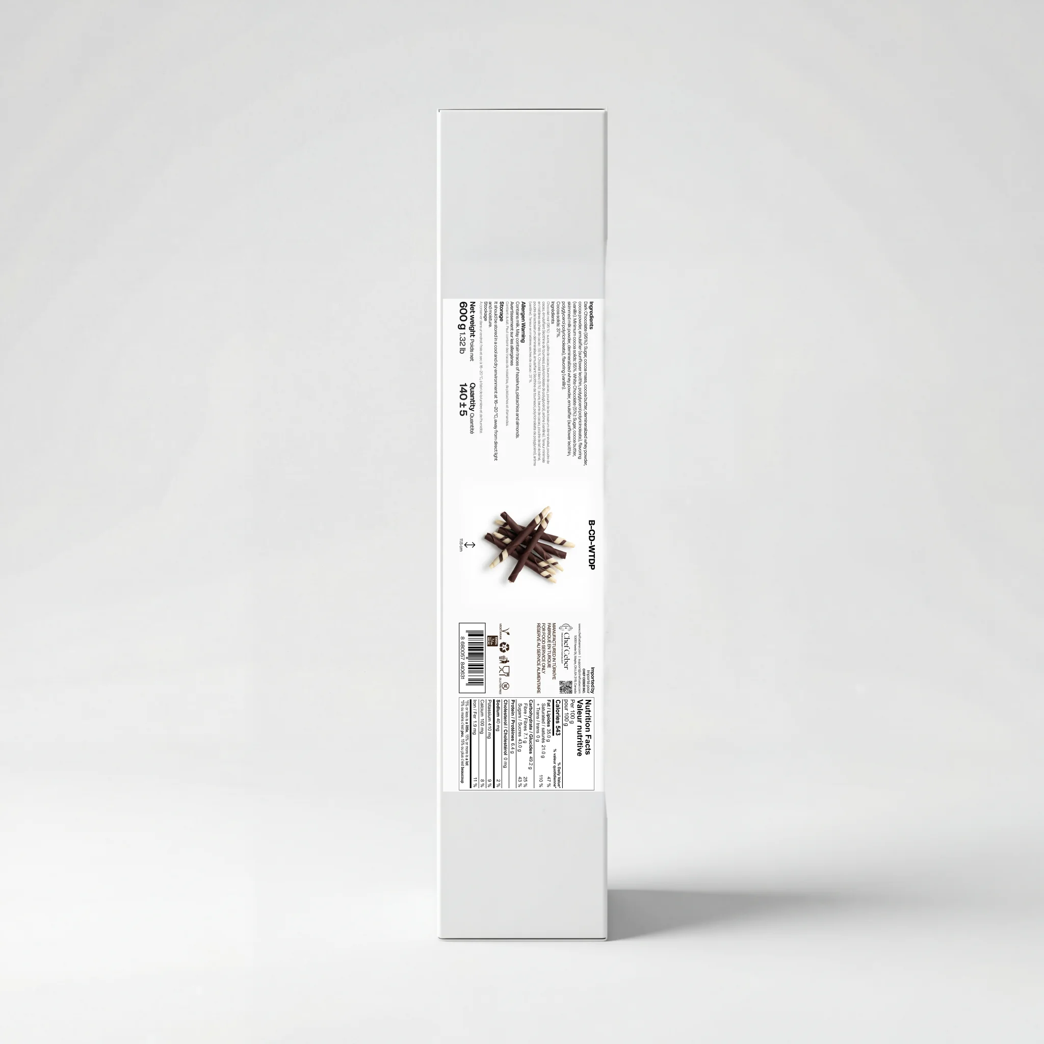Chef Ceber White Chocolate Tipped Dark Pen White Chocolate Tipped Dark Pen Chocolate – Image 7