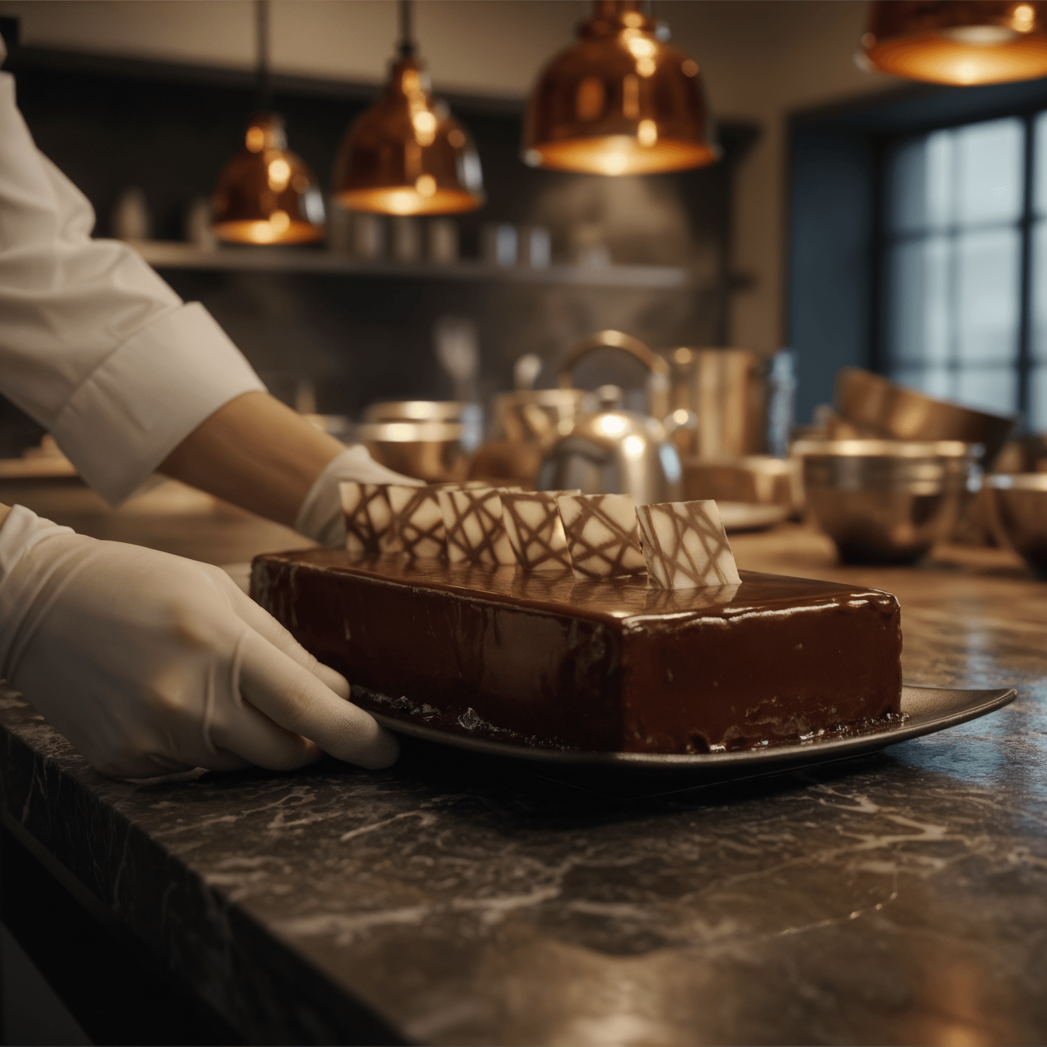 Chef Ceber Patterned Square Patterned Square Chocolate – Image 5