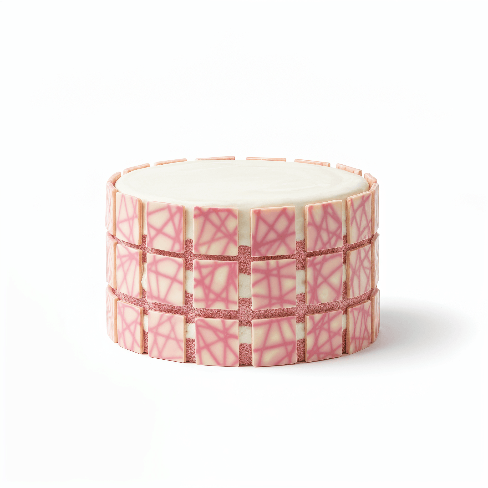 Chef Ceber Pink Patterned Square Pink Patterned Square Chocolate – Image 2