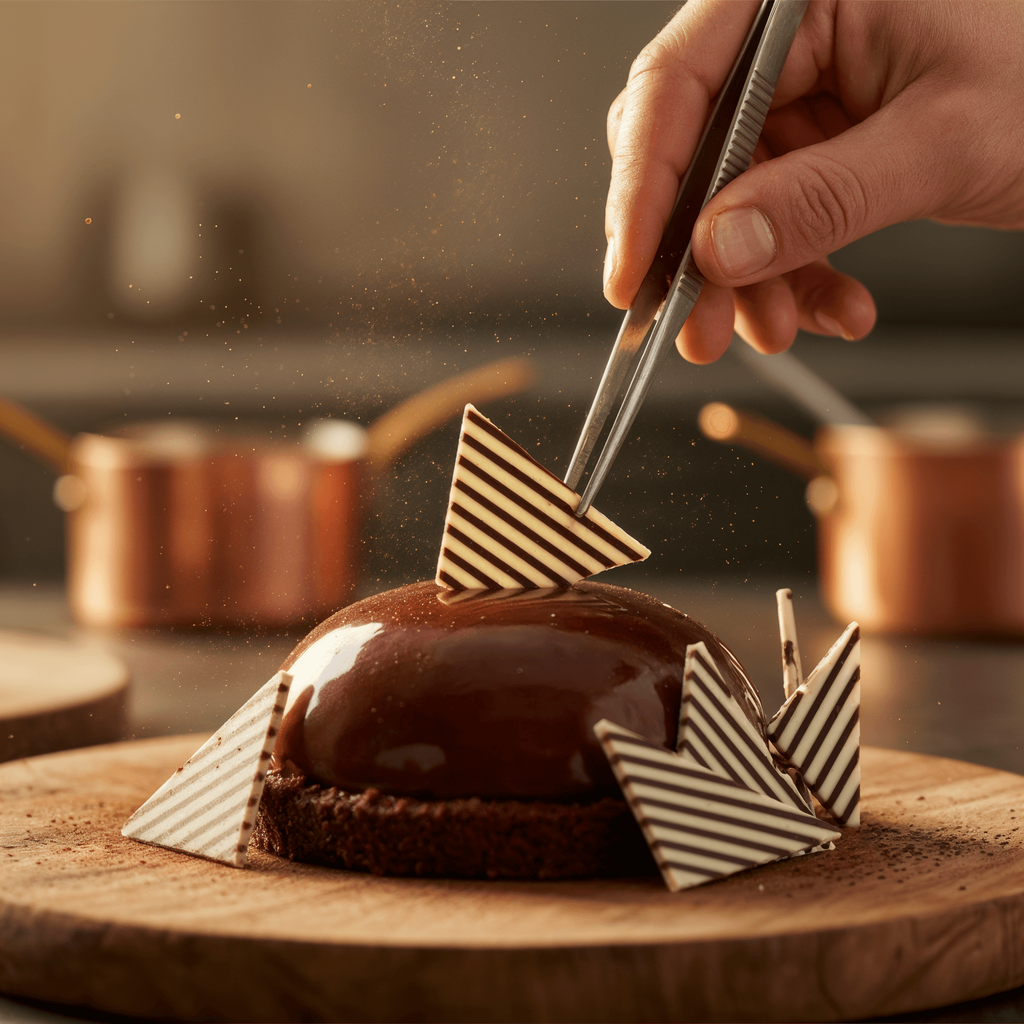 Chef Ceber Striped Triangle Striped Triangle Chocolate – Image 7