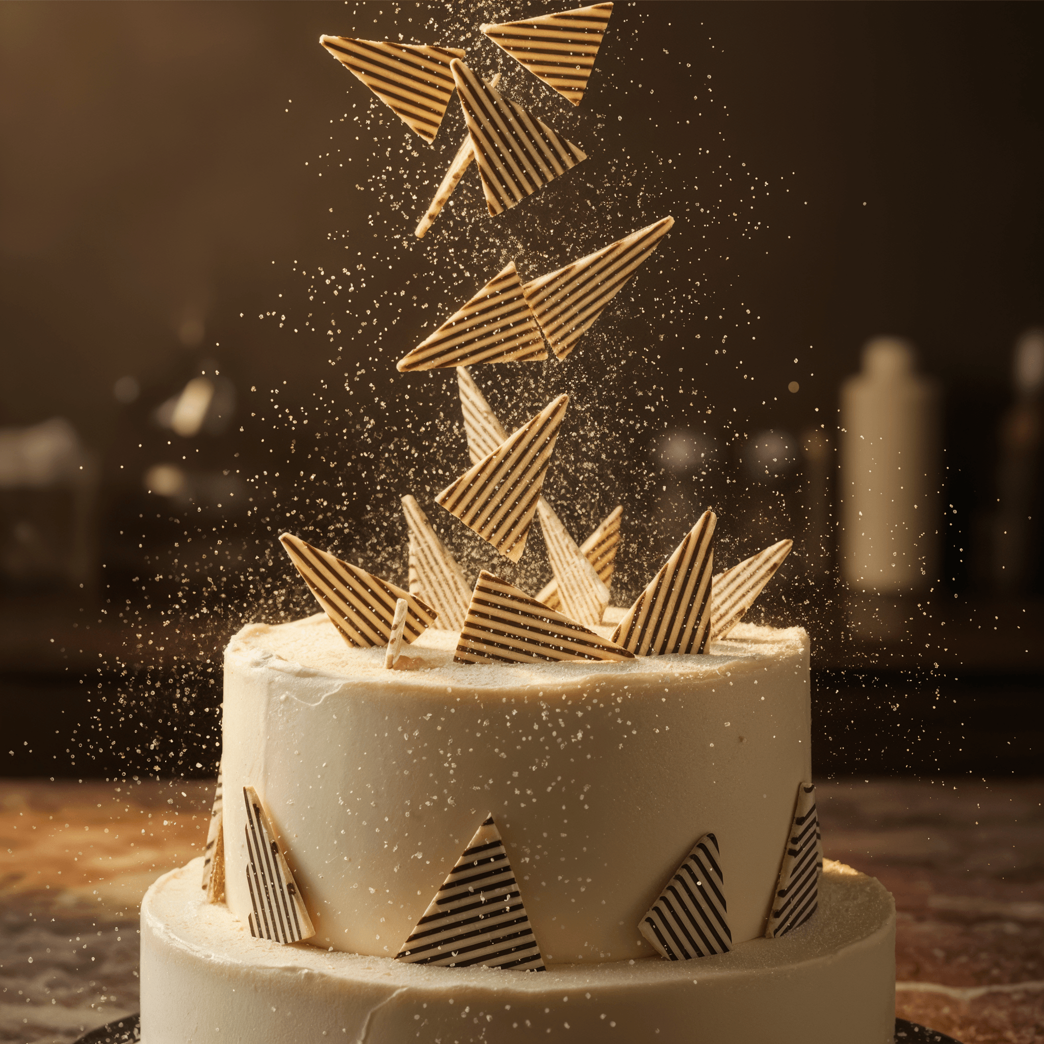 Chef Ceber Striped Triangle Striped Triangle Chocolate – Image 5