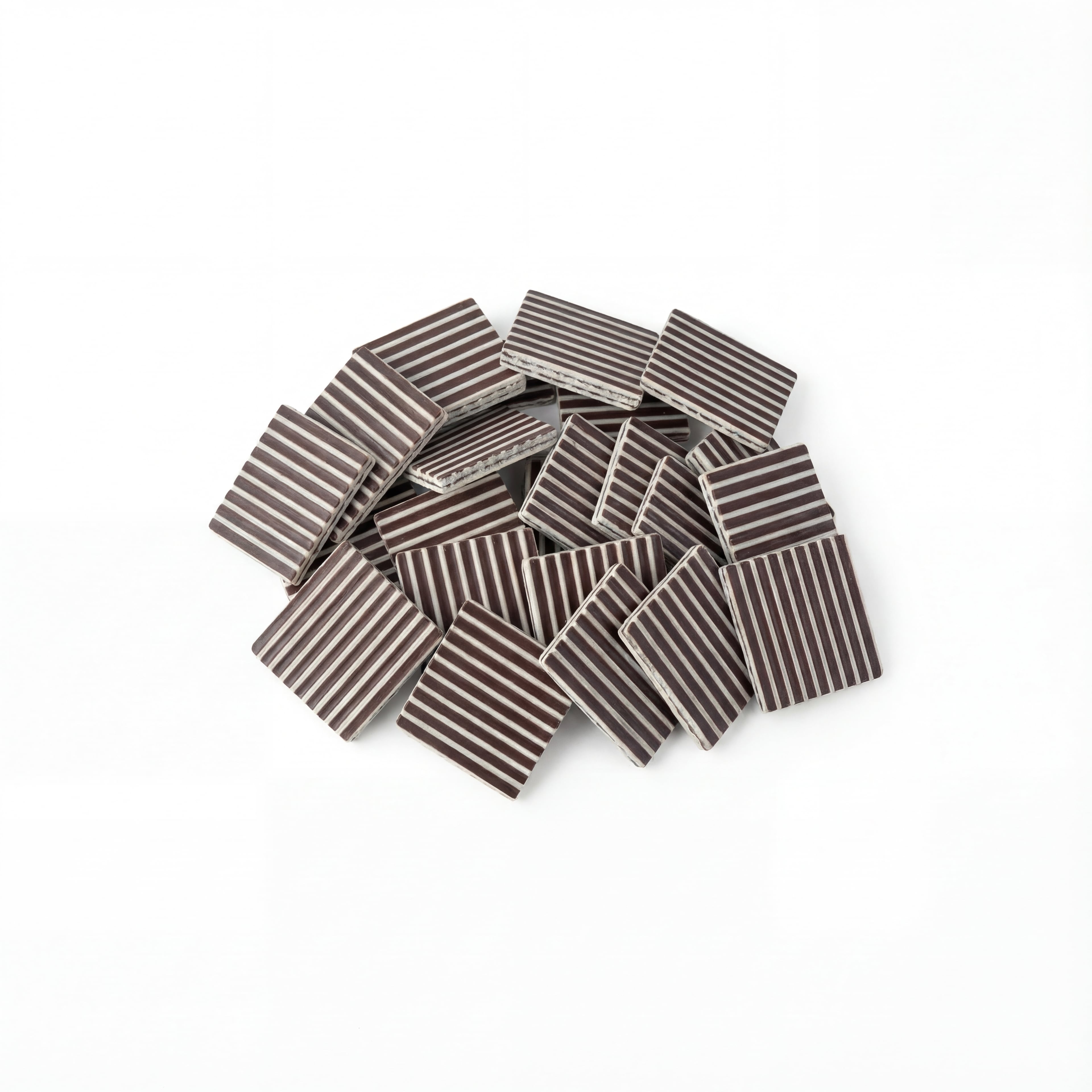 Chef Ceber Striped Square Striped Square Chocolate – Image 1