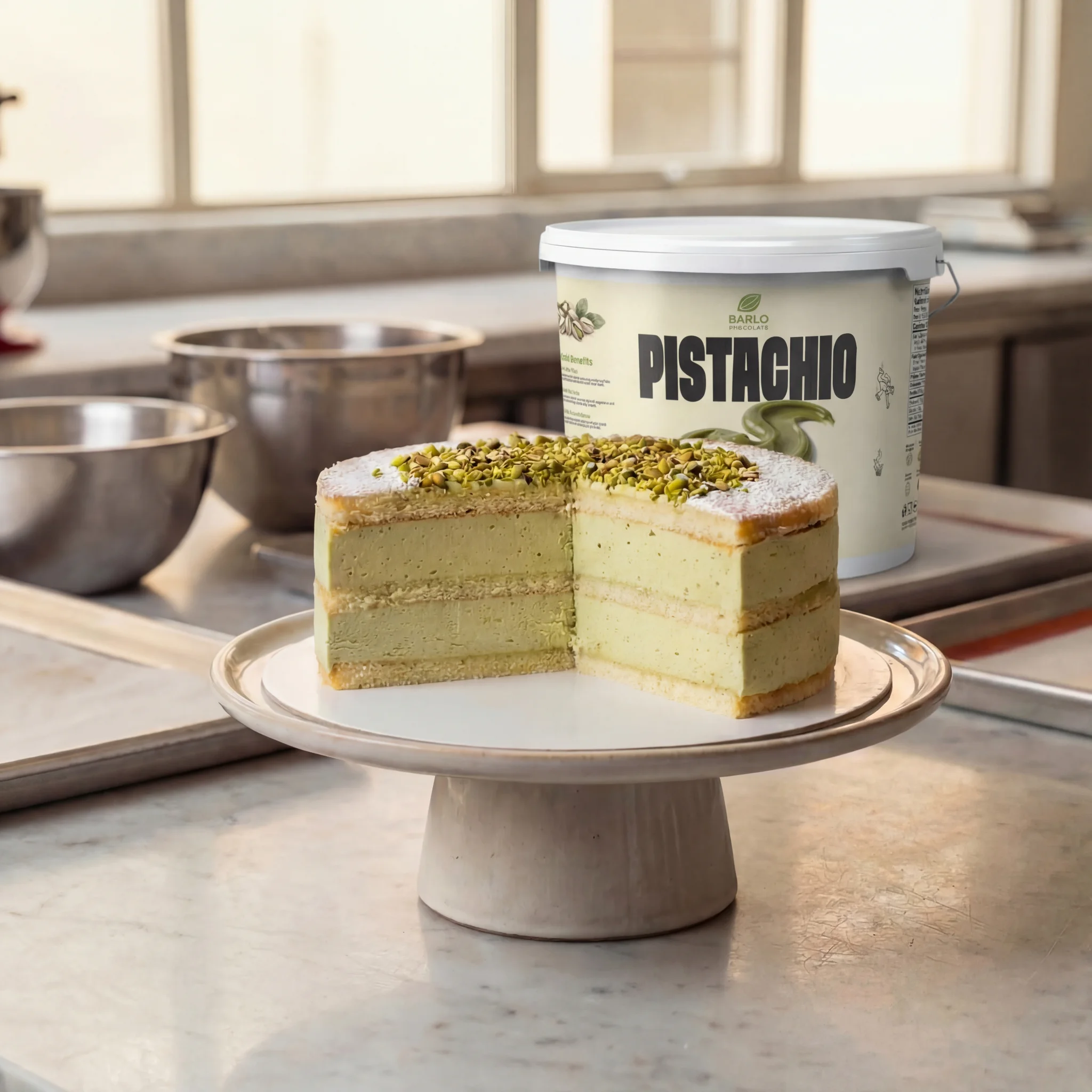 Chef Ceber 20% Pistachio Cream 20% Pistachio Cream Chocolate – Image 4