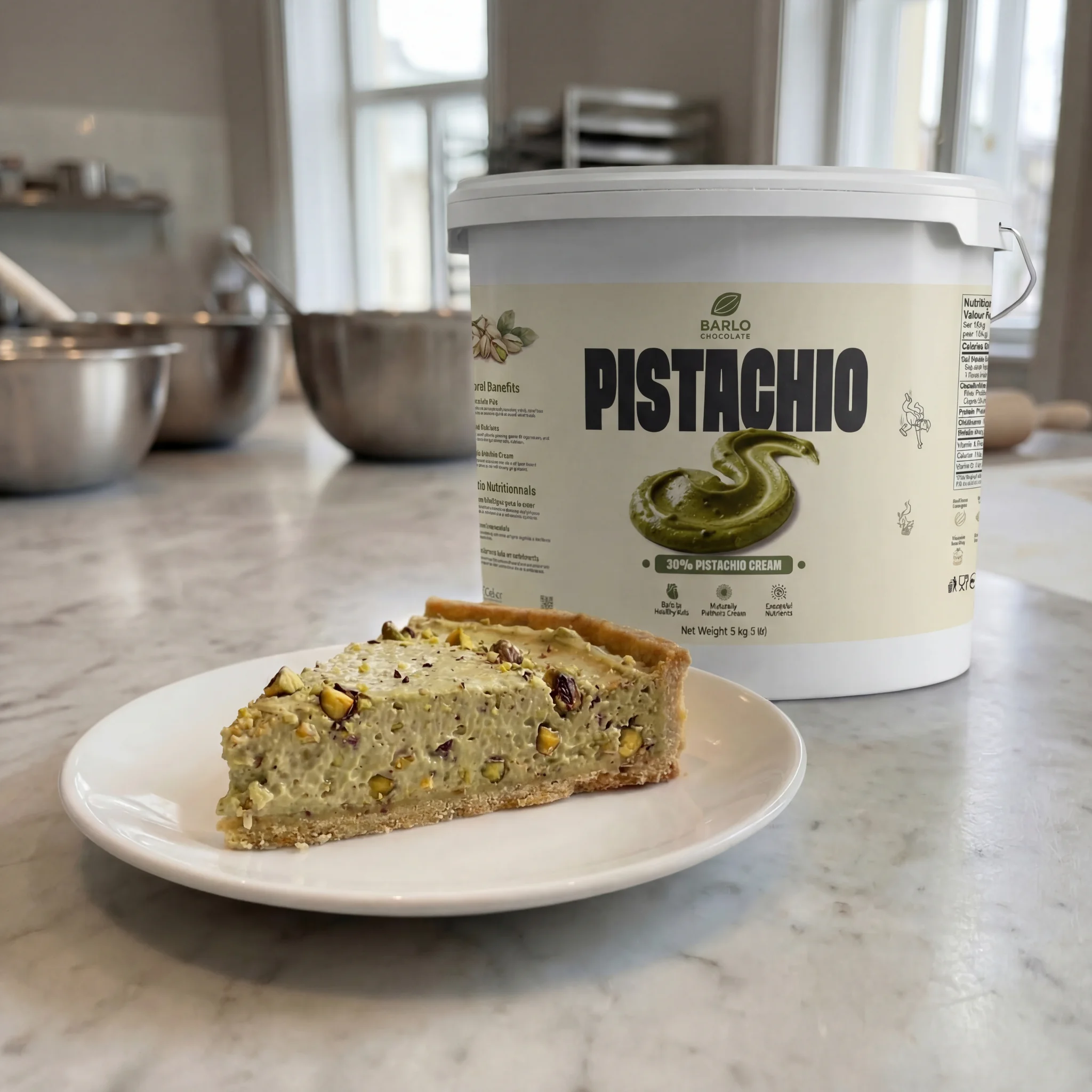 Chef Ceber 30% Pistachio Cream 30% Pistachio Cream Chocolate – Image 3