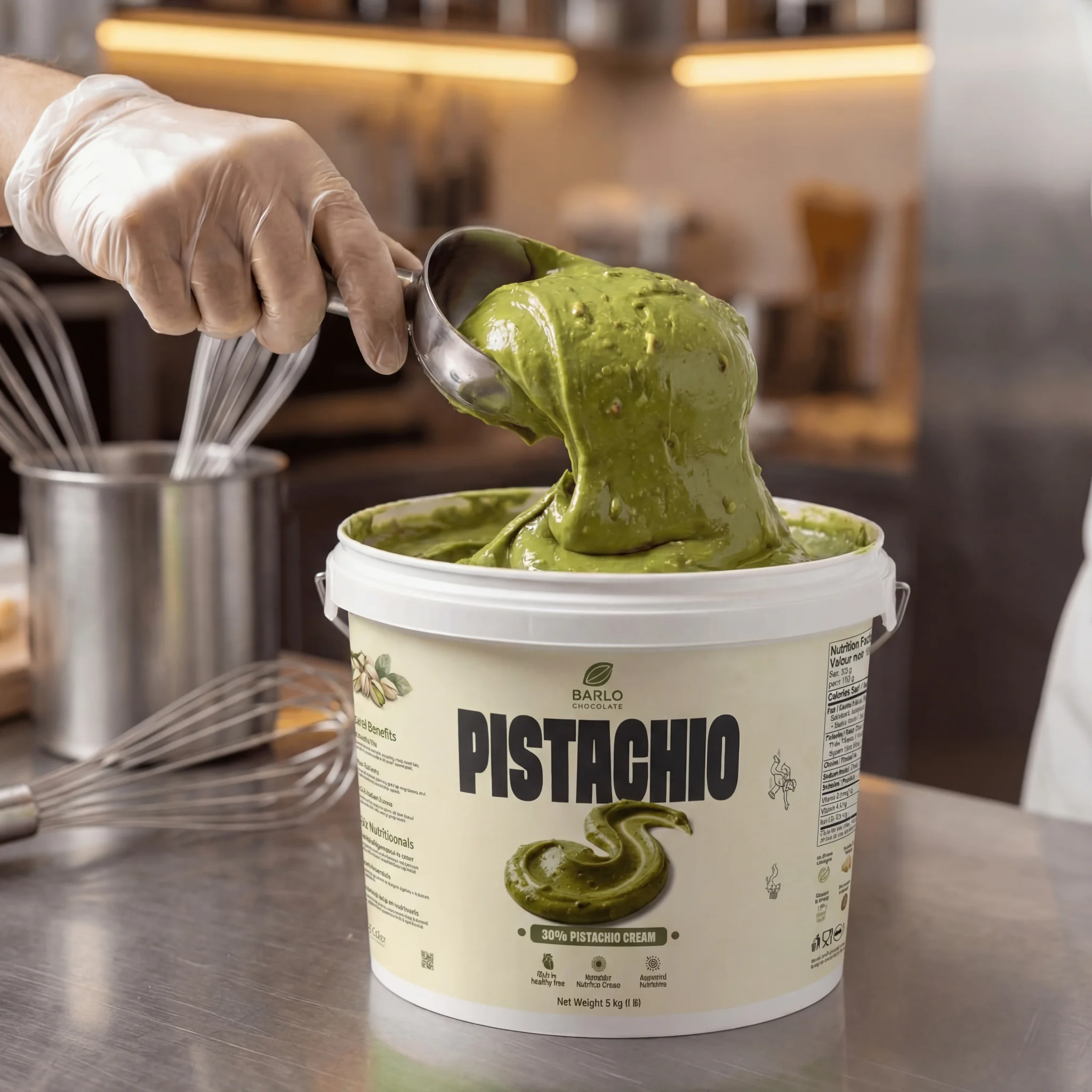 Chef Ceber 30% Pistachio Cream 30% Pistachio Cream Chocolate – Image 5