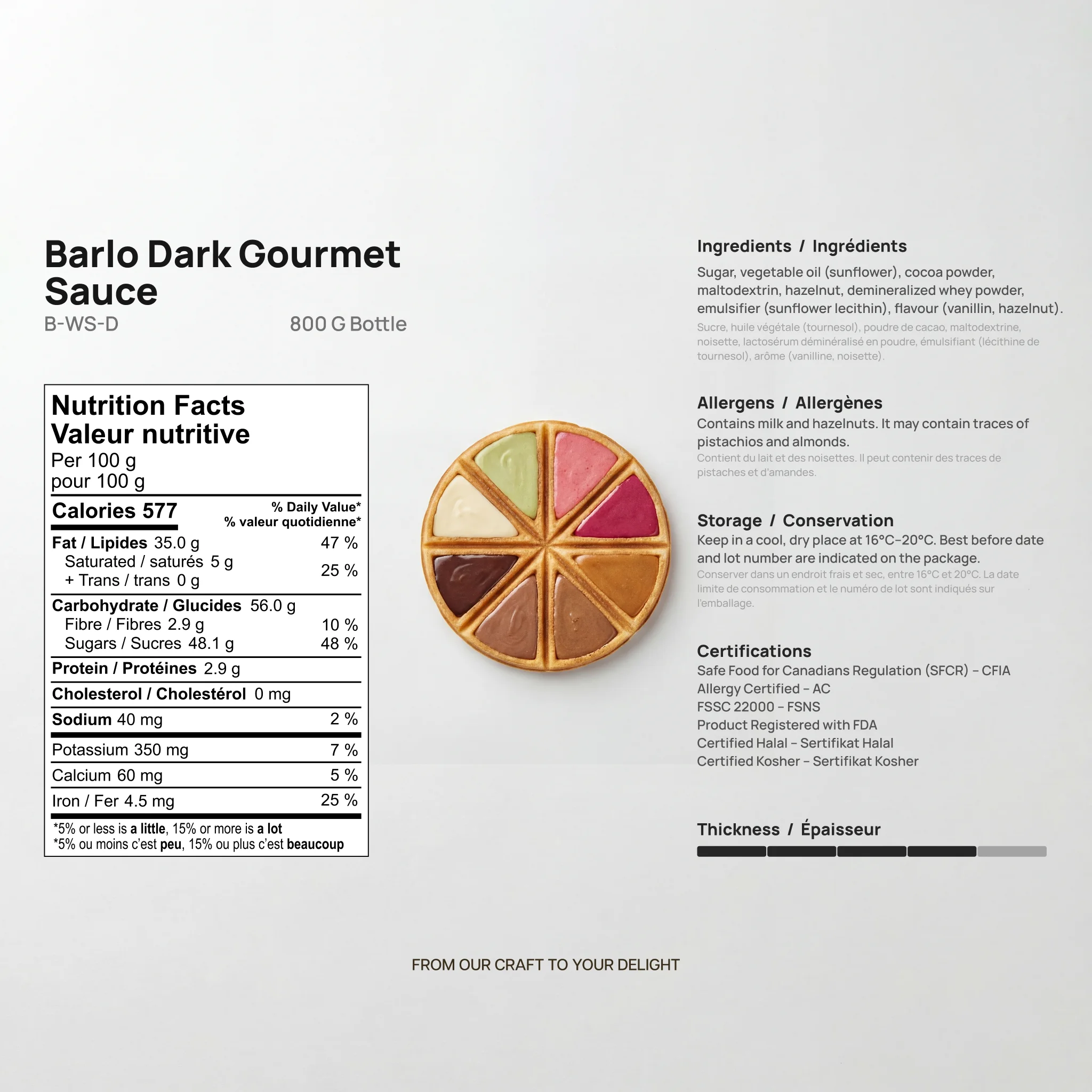 Chef Ceber Dark Gourmet Sauce Dark Gourmet Sauce Chocolate – Image 6