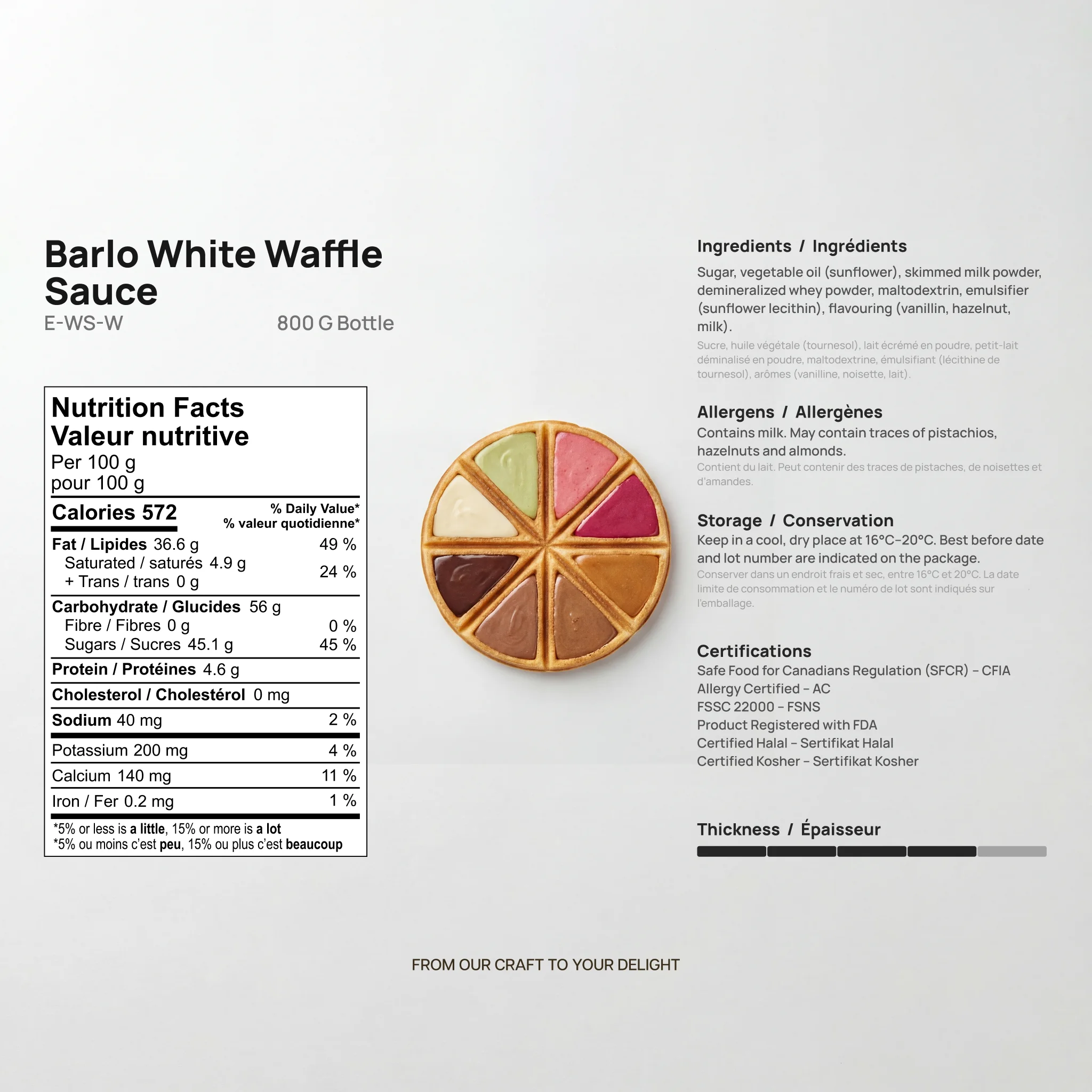 Chef Ceber White Gourmet Sauce White Gourmet Sauce Chocolate – Image 6