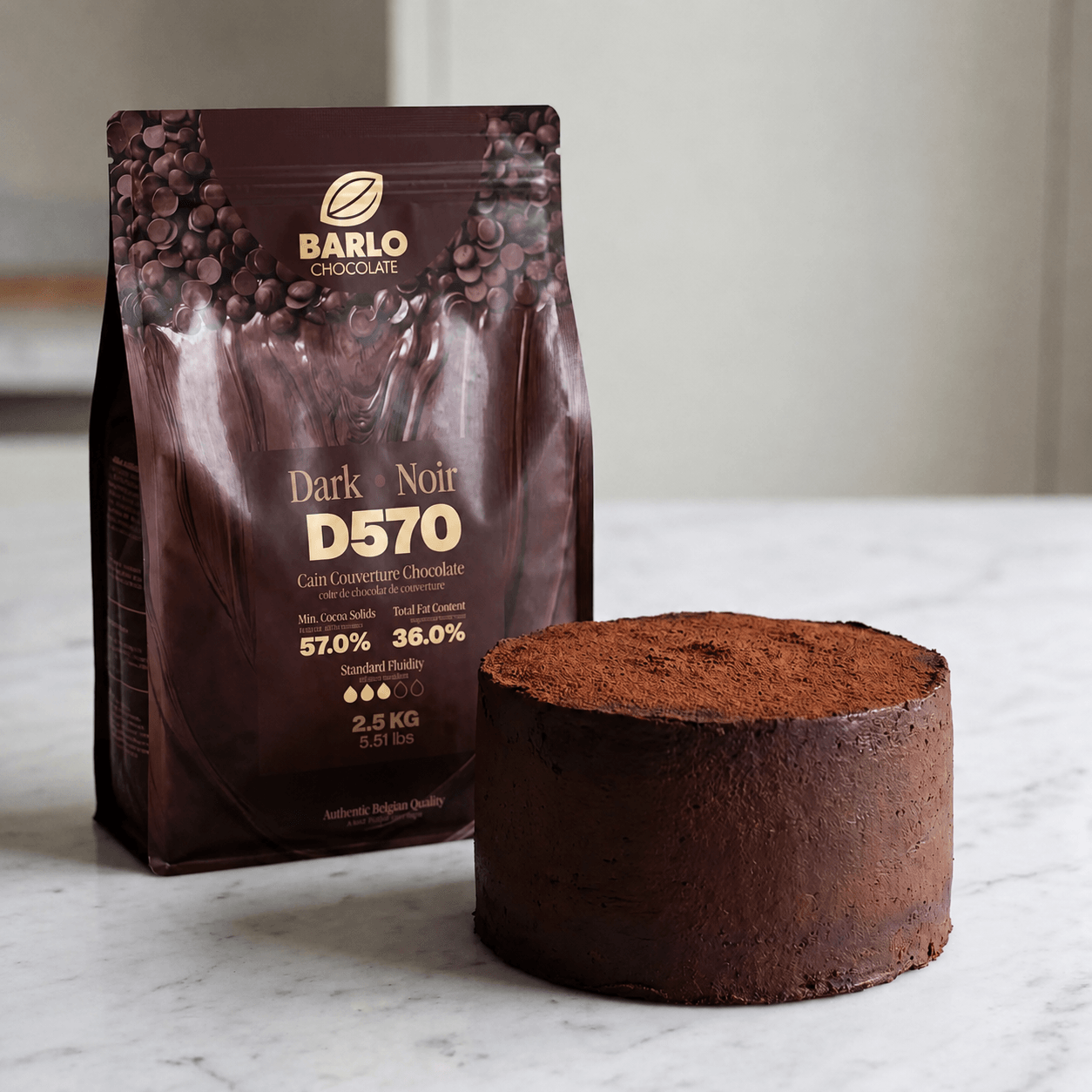Chef Ceber D570 Dark Couverture Coin Chocolate 57% D570 Dark Couverture Coin Chocolate 57% Chocolate – Image 3