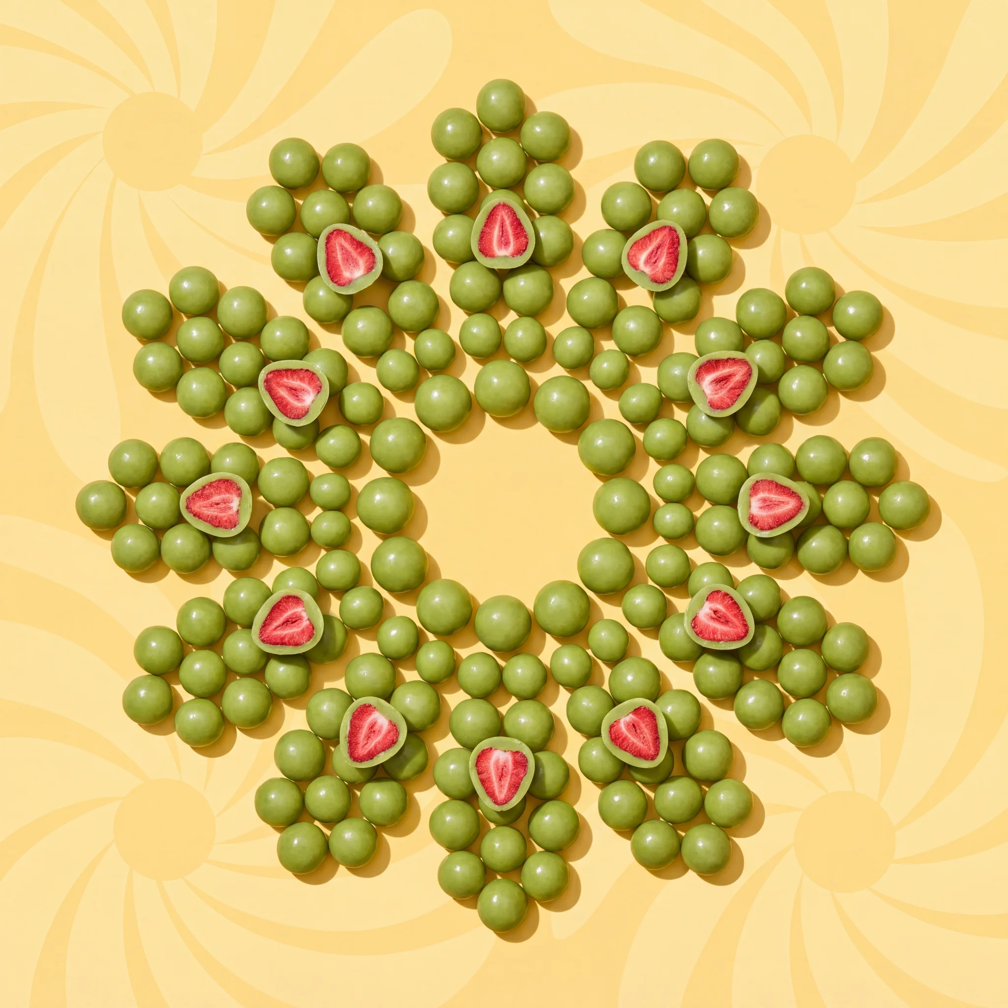 Chef Ceber Gefriergetrocknete Erdbeere mit Matcha-geschmackiger weißer Schokoladenhülle Gefriergetrocknete Erdbeere mit Matcha-geschmackiger weißer Schokoladenhülle Chocolate – Image 3