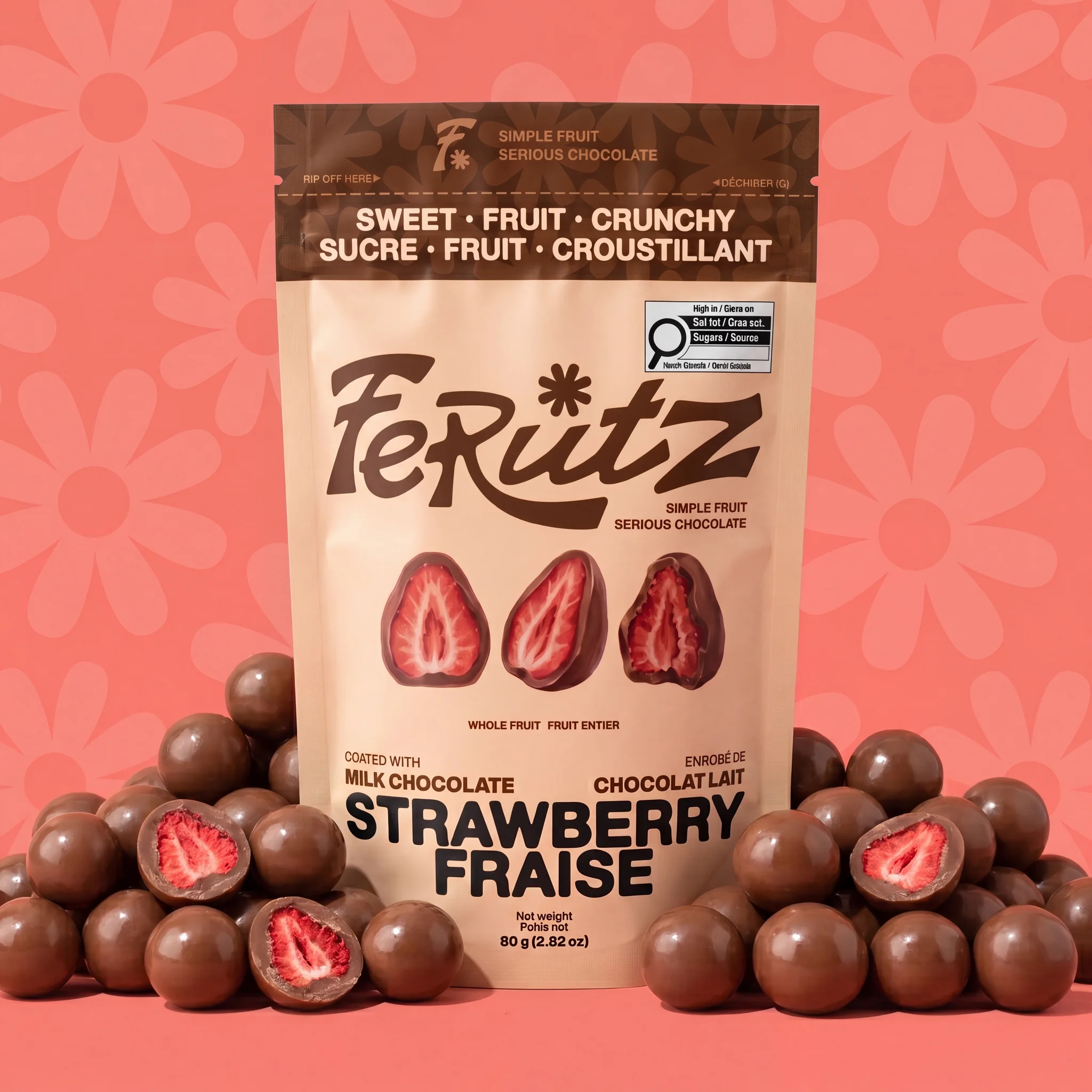 Chef Ceber Milk Chocolate Coated Freeze-Dried Strawberry Milk Chocolate Coated Freeze-Dried Strawberry Chocolate – Image 7