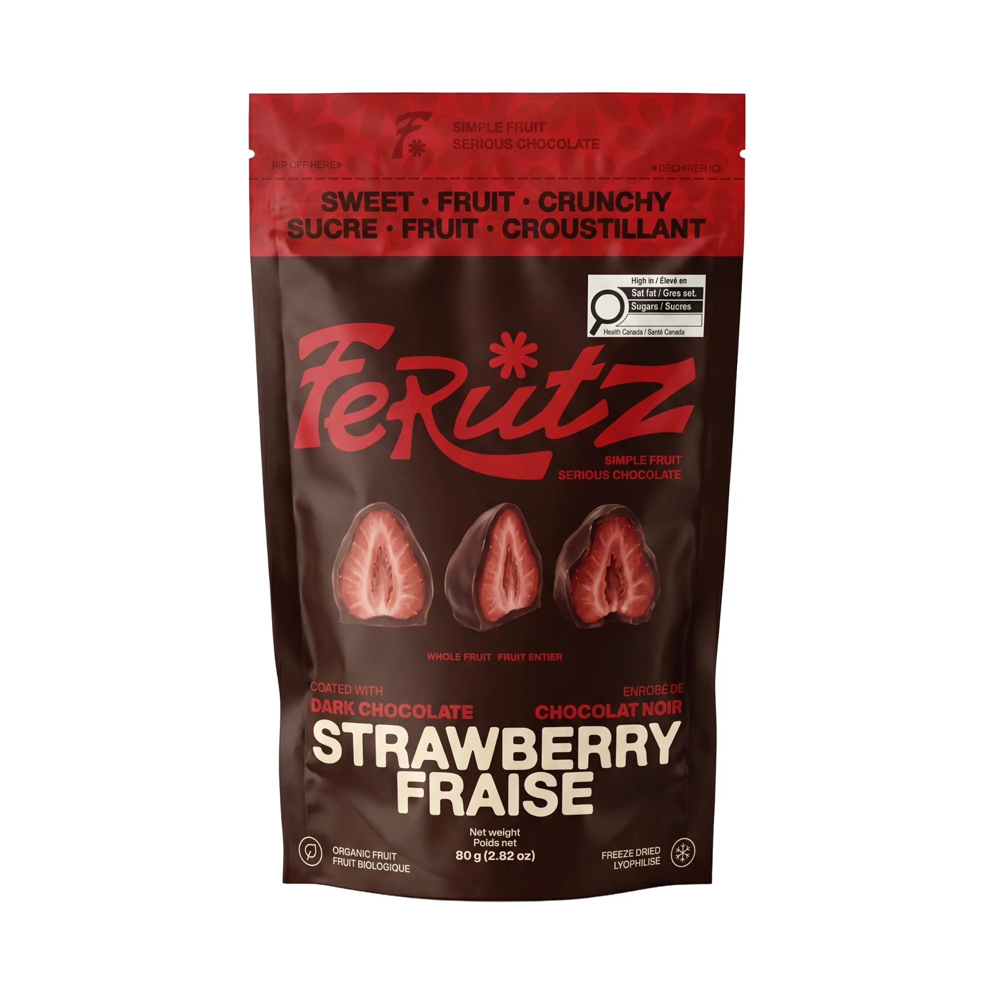 Chef Ceber Dark Chocolate Coated Freeze-Dried Strawberry Dark Chocolate Coated Freeze-Dried Strawberry Chocolate – Image 1