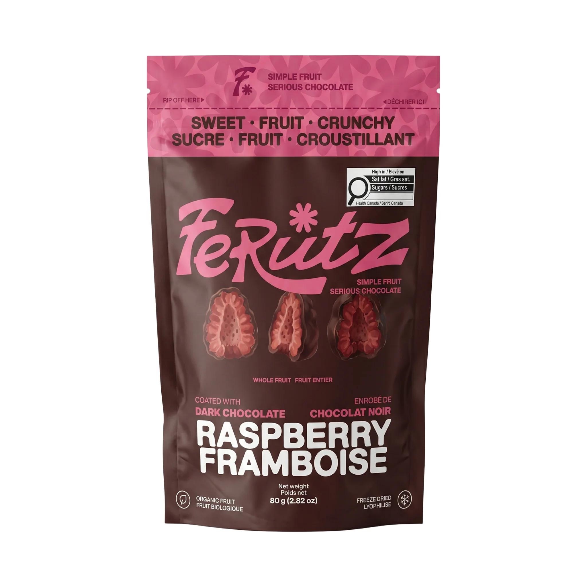 Chef Ceber Dark Chocolate Coated Freeze-Dried Raspberry Dark Chocolate Coated Freeze-Dried Raspberry Chocolate – Image 1