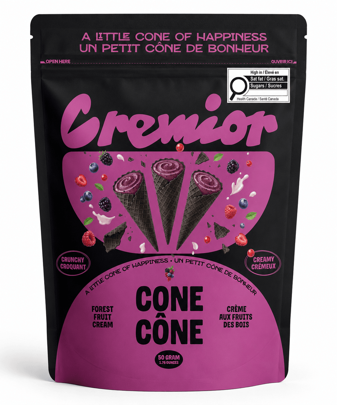 Chef Ceber Forest Fruit Cream Cocoa Cone Forest Fruit Cream Cocoa Cone Chocolate – Image 1
