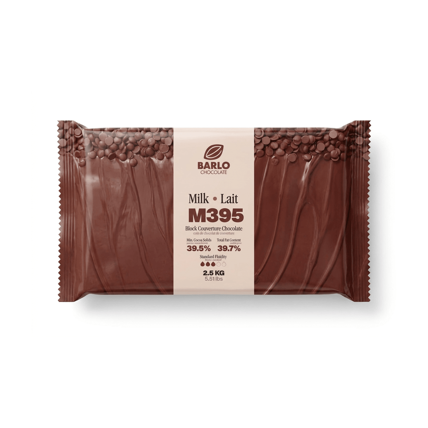 Chef Ceber M395 39.5% Milk Couverture Chocolate Block M395 39.5% Milk Couverture Chocolate Block Chocolate – Image 1