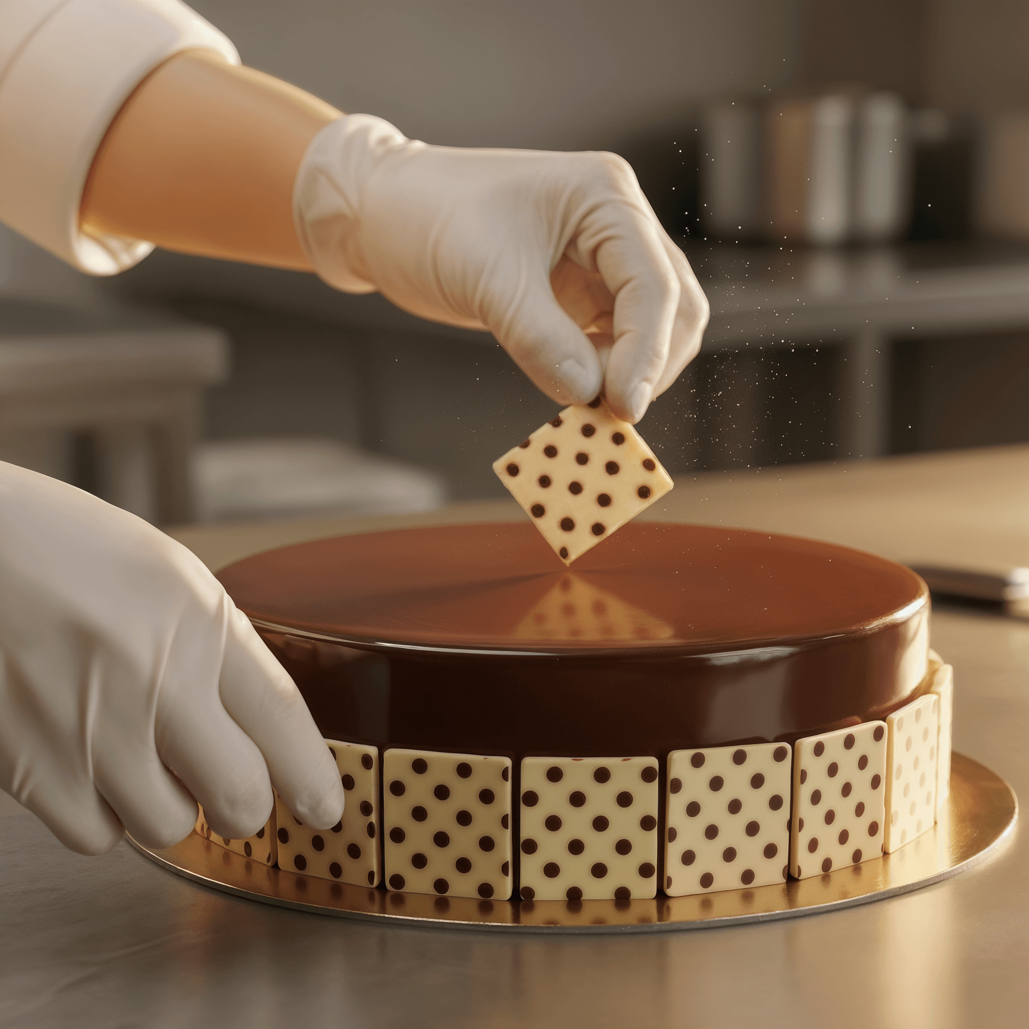 Chef Ceber Mottled Square Mottled Square Chocolate – Image 5