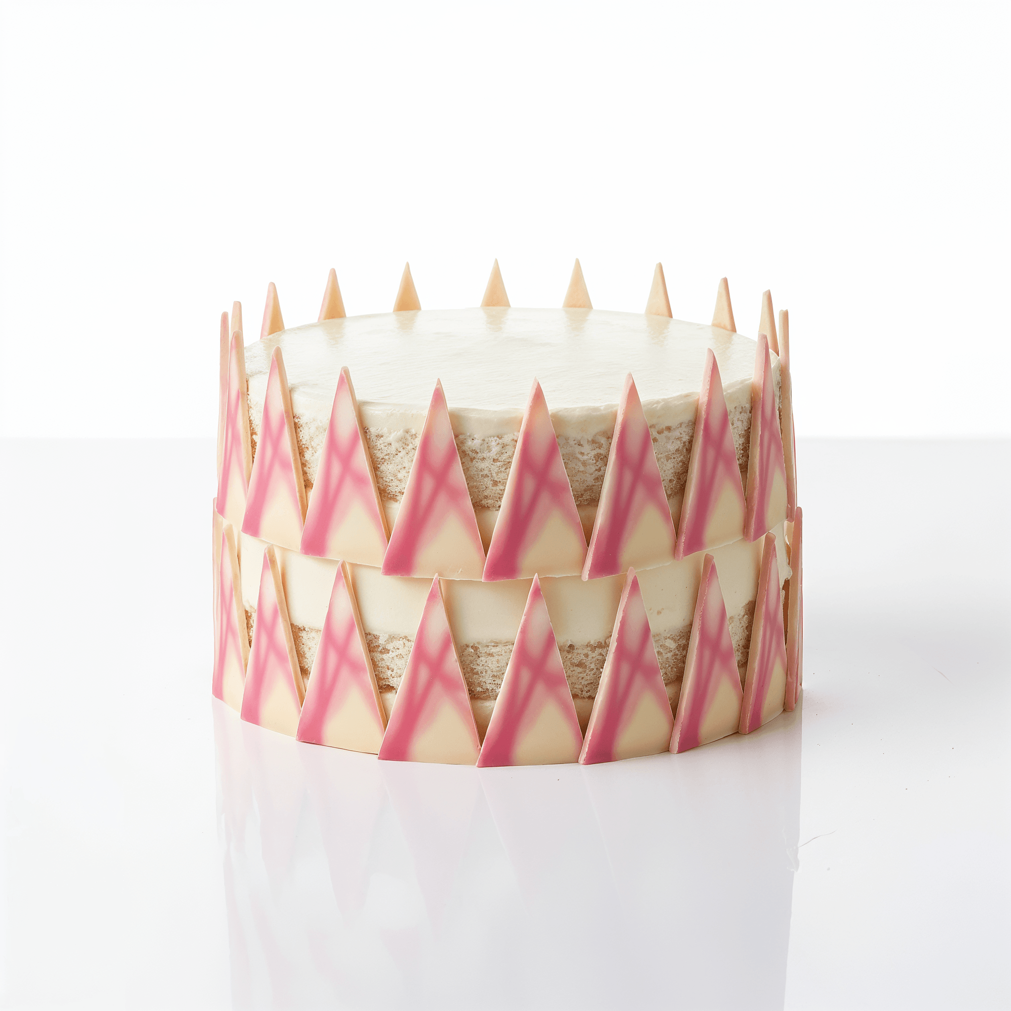 Chef Ceber Pink Patterned Triangle Pink Patterned Triangle Chocolate – Image 2