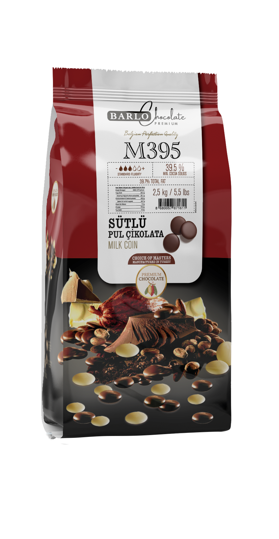 M395 Milk Chocolate Coin 39.5%